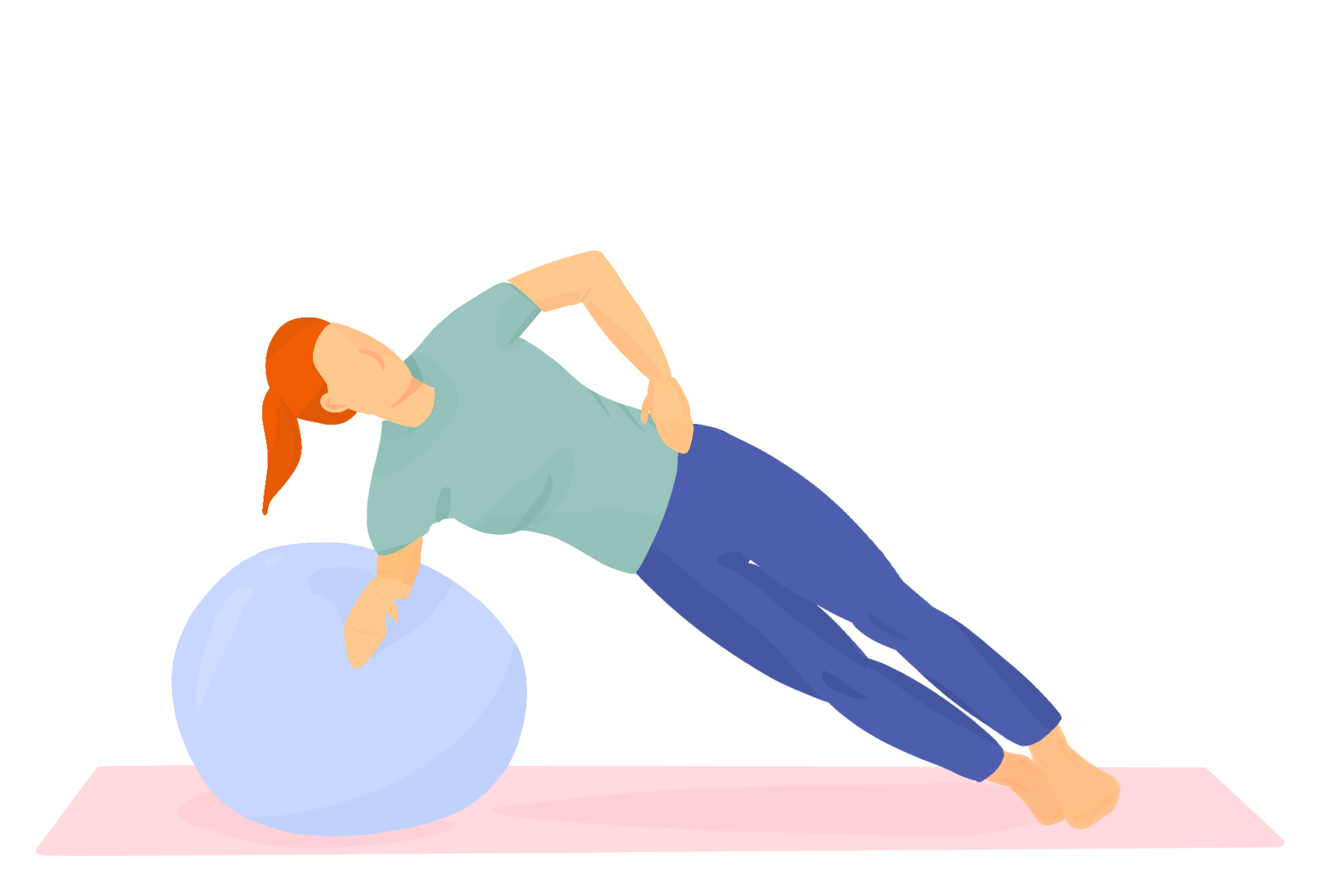 8 exercices avec un swiss ball - Ma routine fitness