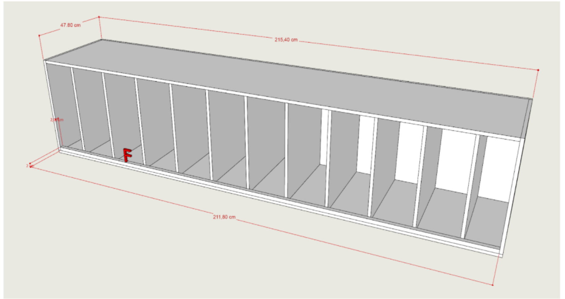 Comment créer un meuble de rangement pour son espace fitness (0m2) ?