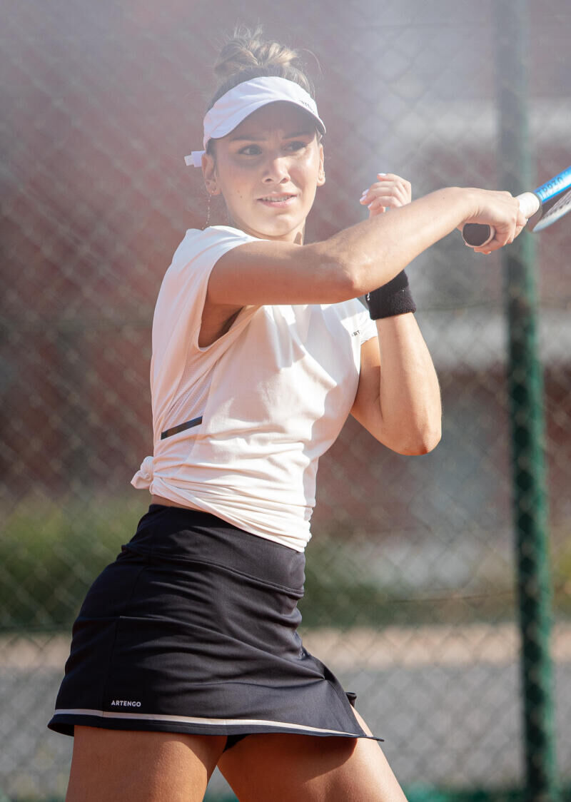 Tennis skills: the cross-court forehand.