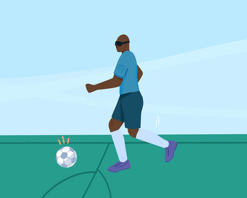 Cécifoot : le foot pour les personnes malvoyantes et aveugles