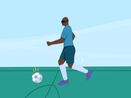 Cécifoot : le foot pour les personnes malvoyantes et aveugles