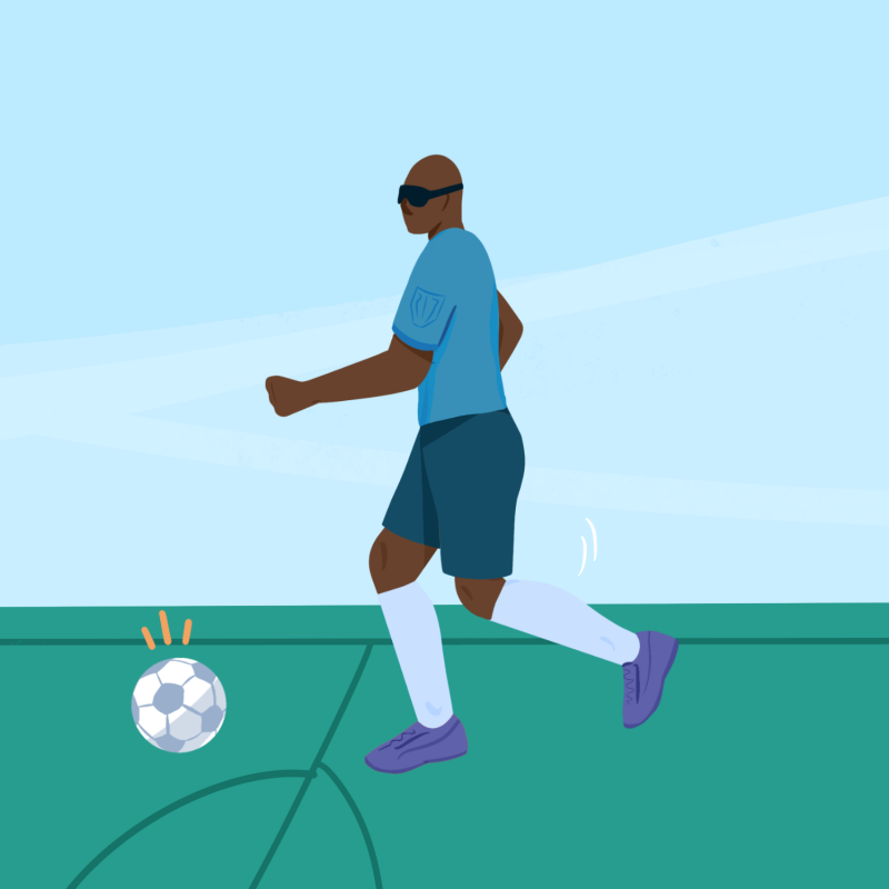 Cécifoot : le foot pour les personnes malvoyantes et aveugles