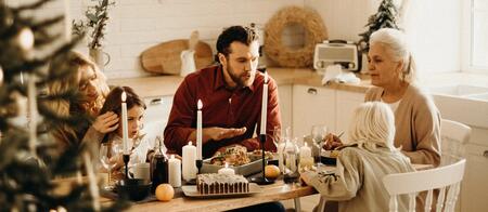 repas de fête en famille 