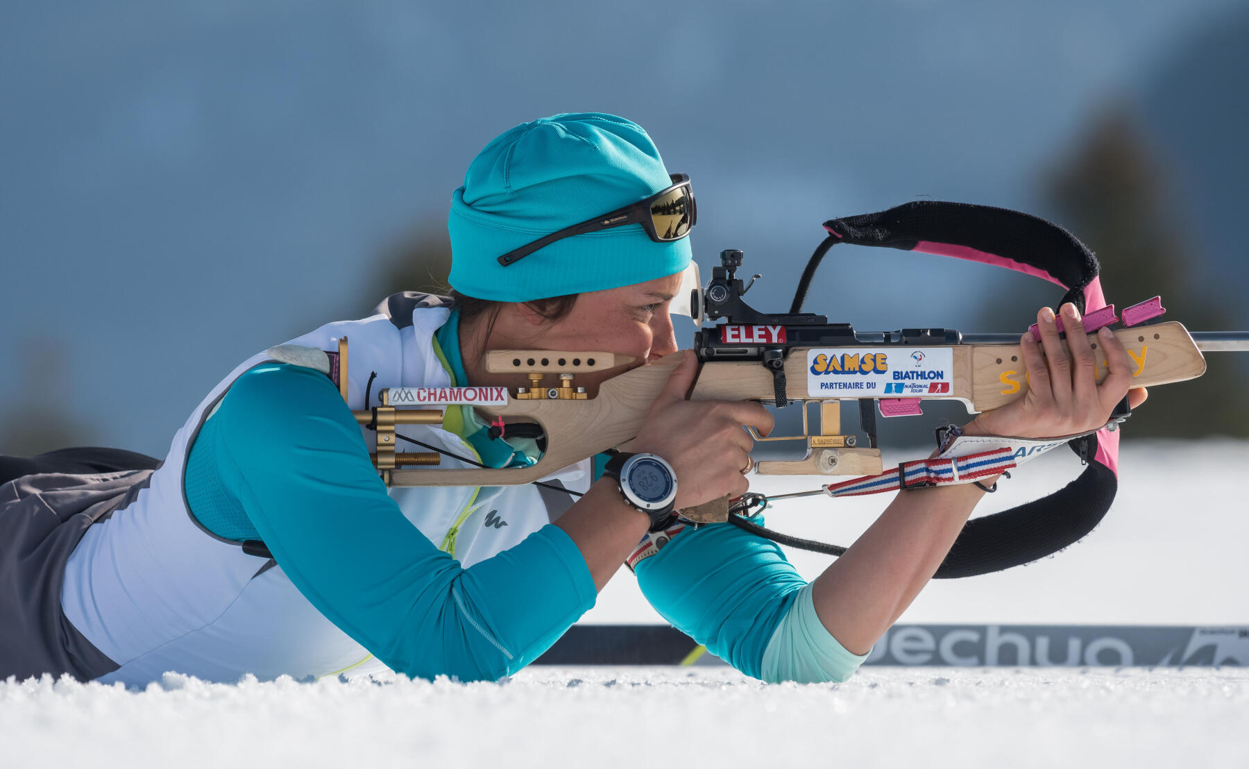 Precision on Snow: Biathlon Shooting Spectacles