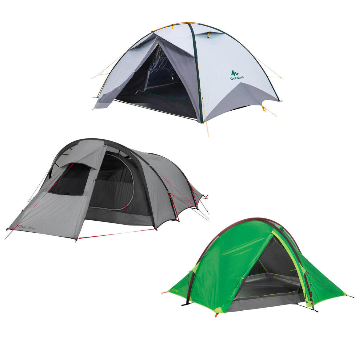 Pflege und Reparatur eines Campingzeltes mit Stangenaufbau