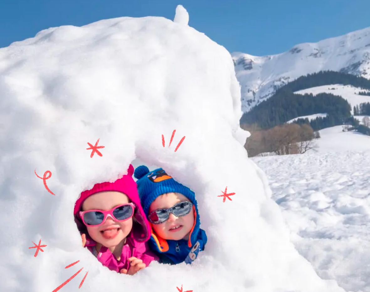 7 activités dans la neige pour les enfants à partir d'un an