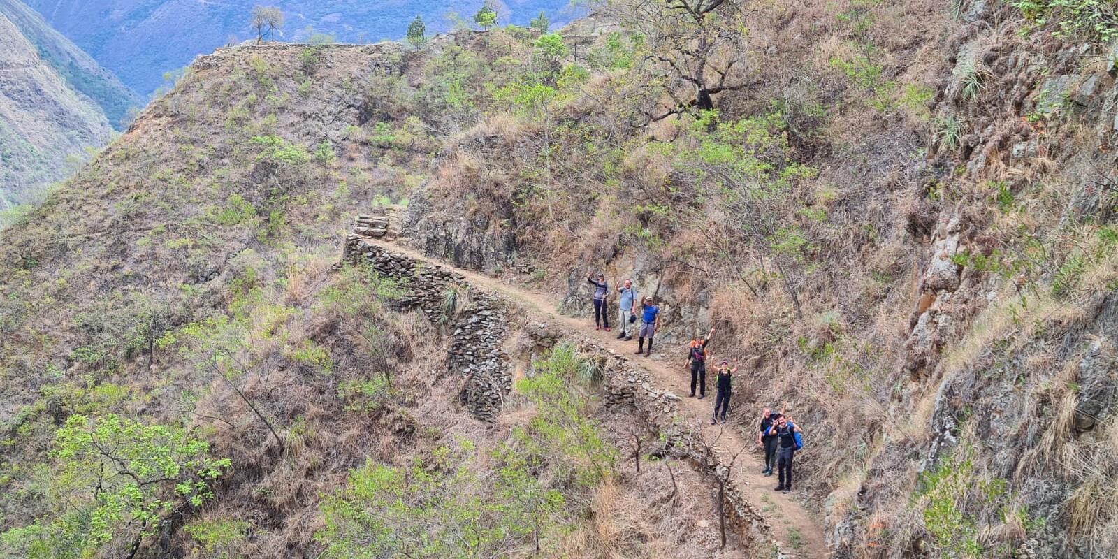 Inca Trail group hike in Peru