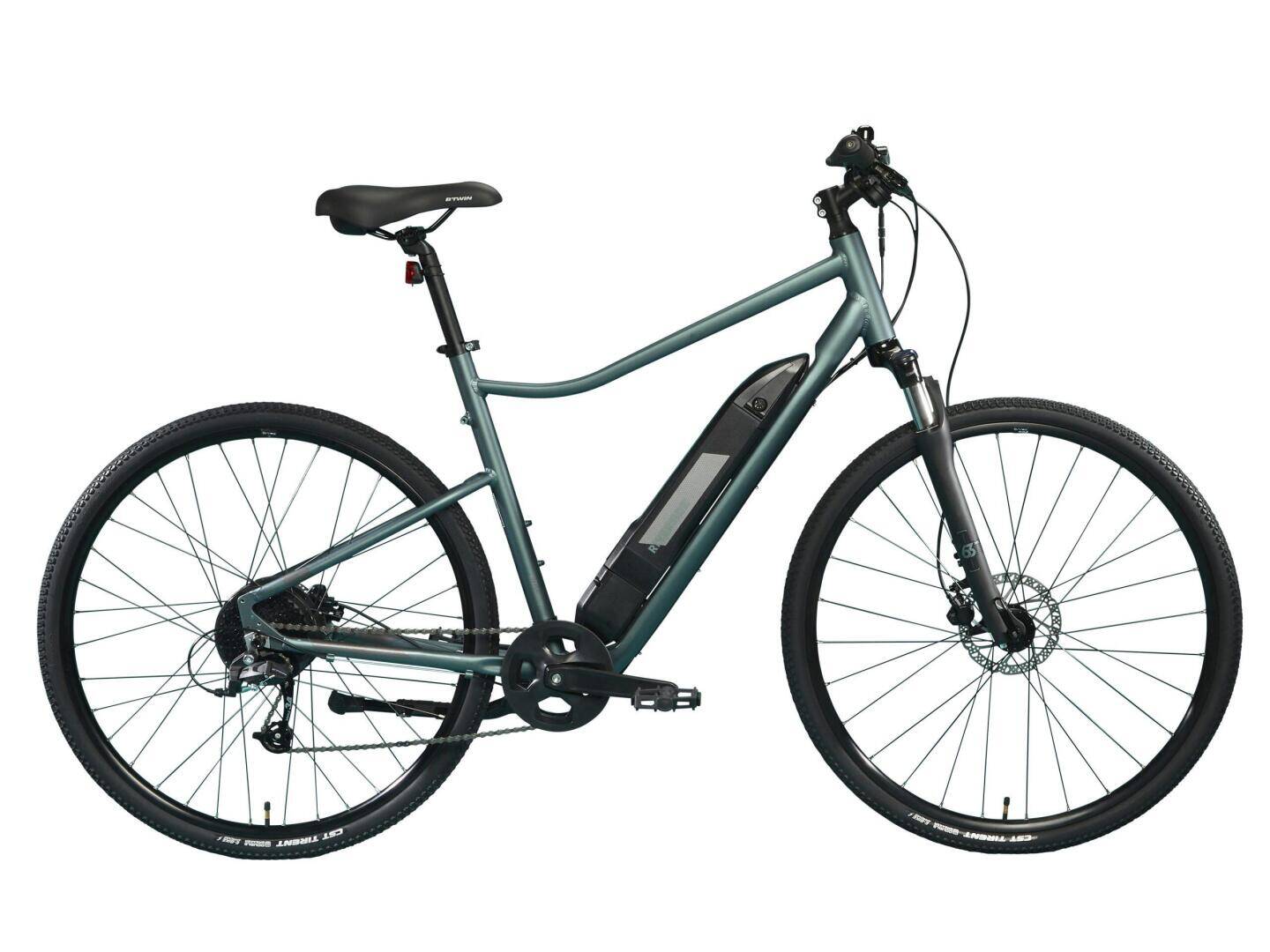 E-Bike Cross 500E in Grün von der Seite