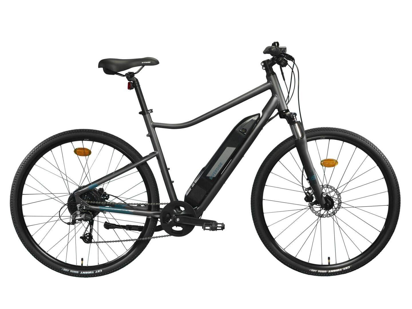 E-Bike Cross 500E in Grau von der Seite