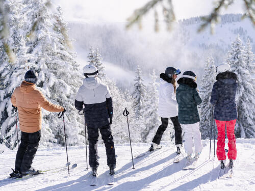 groupes d'amis au ski