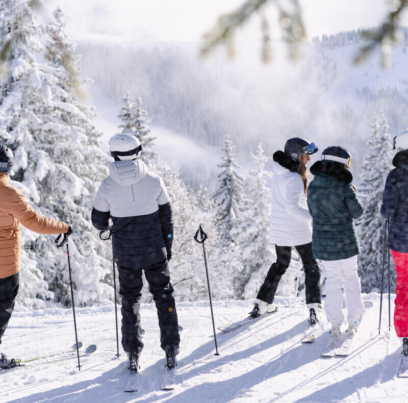 groupes d'amis au ski