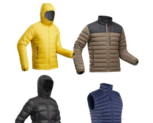 CHAQUETAS ACOLCHADAS DE TREKKING FORCLAZ: manual, reparación