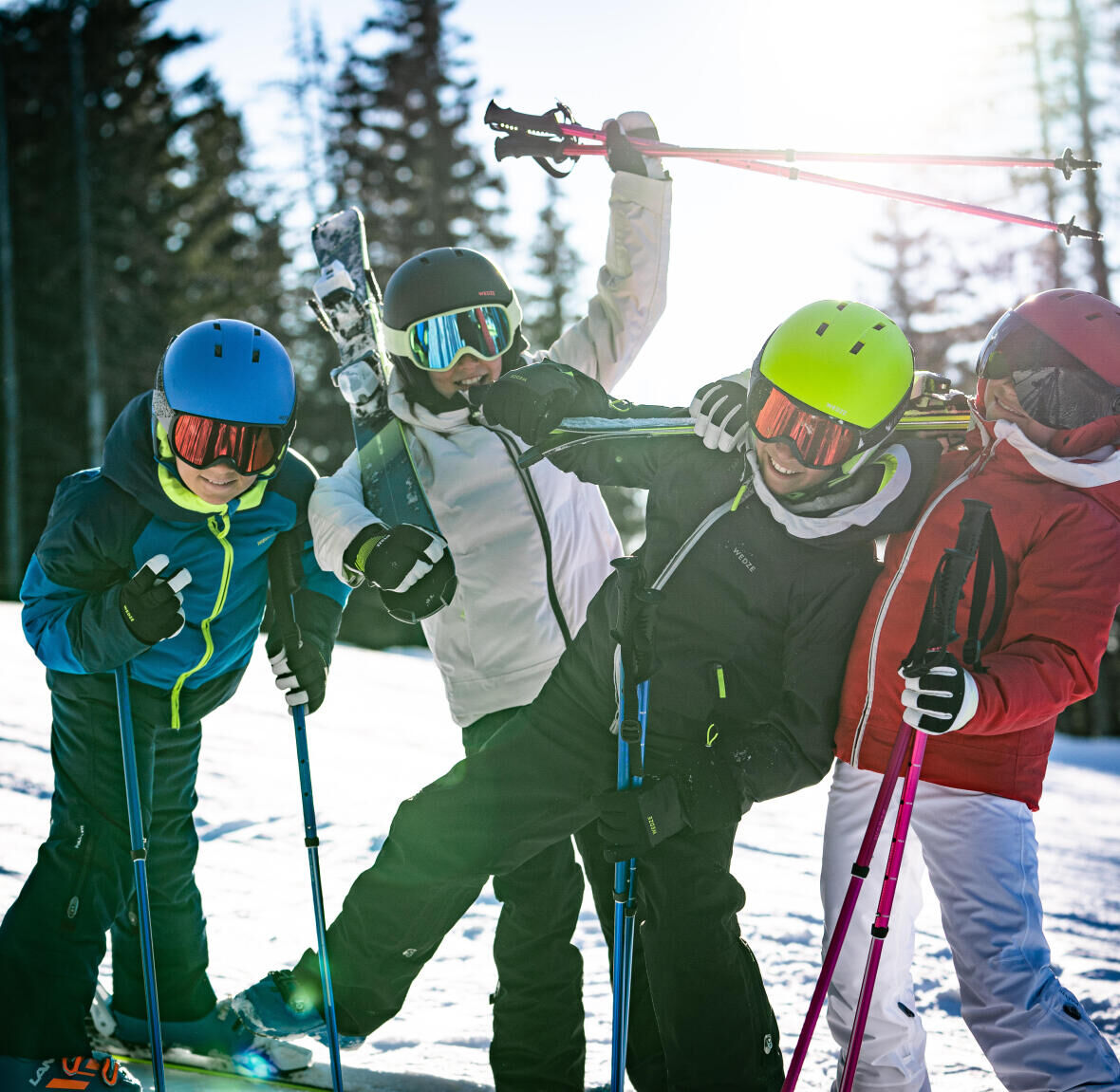 Eine Skihose für Kinder gut pflegen und reparieren