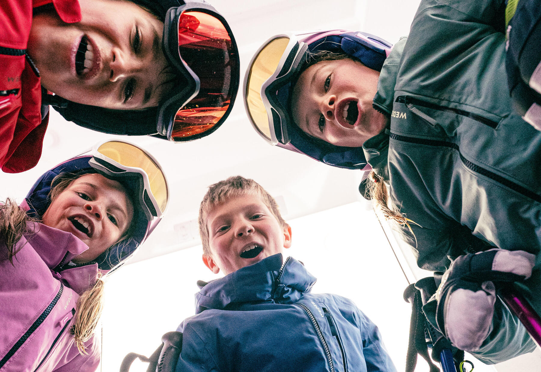 Manutenção e reparação adequadas de casaco de ski criança