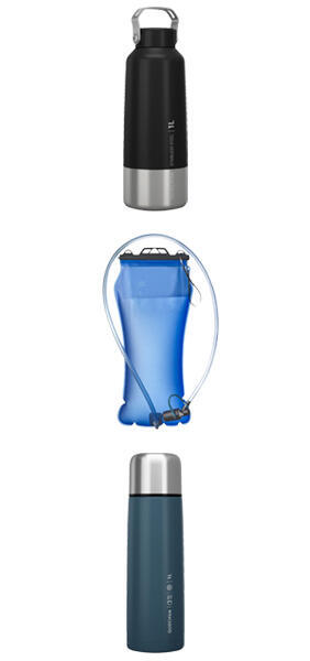 how to choose a water bottle or water pouch for camping or hiking? 