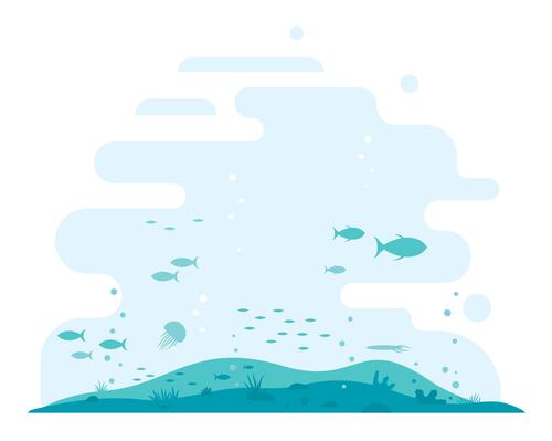  Ilustração do oceano