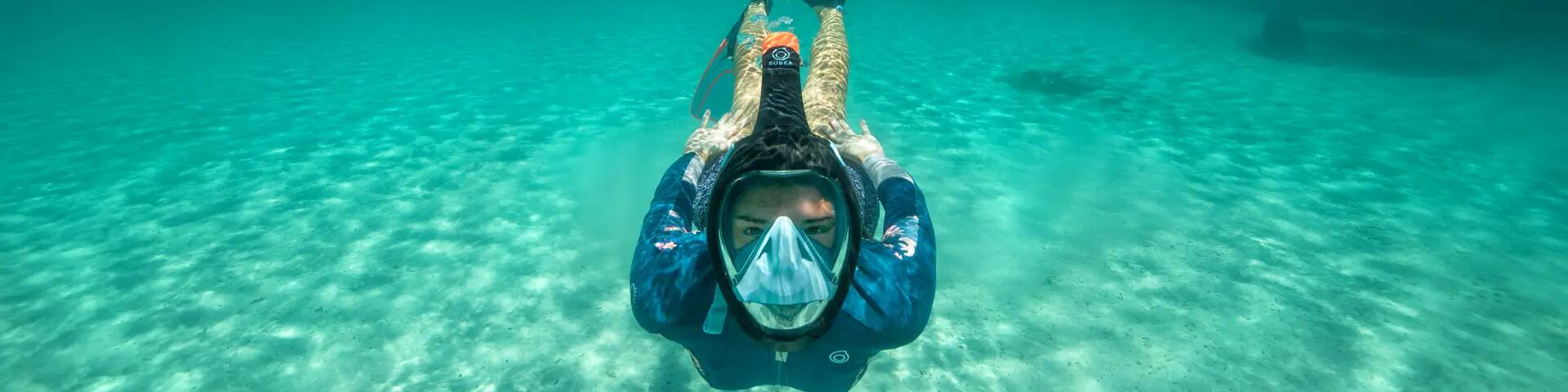 Woman snorkeling 