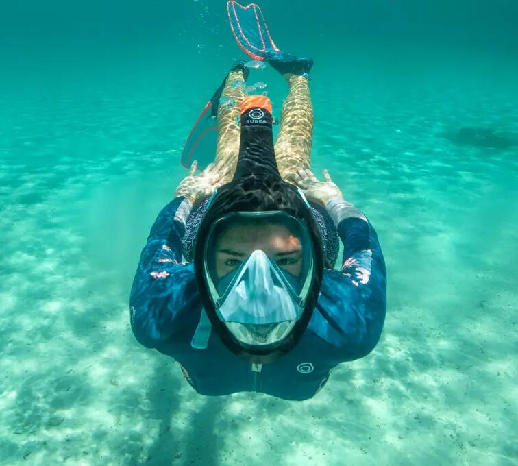 man snorkeling