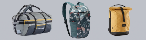 Image of three sets of small rucksacks