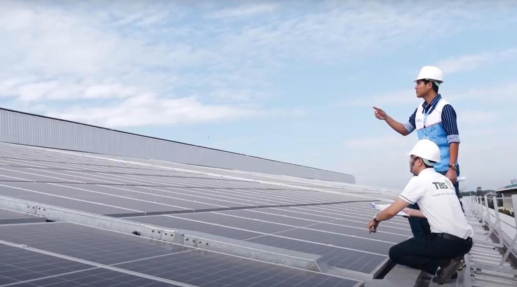 Photo de panneaux solaires