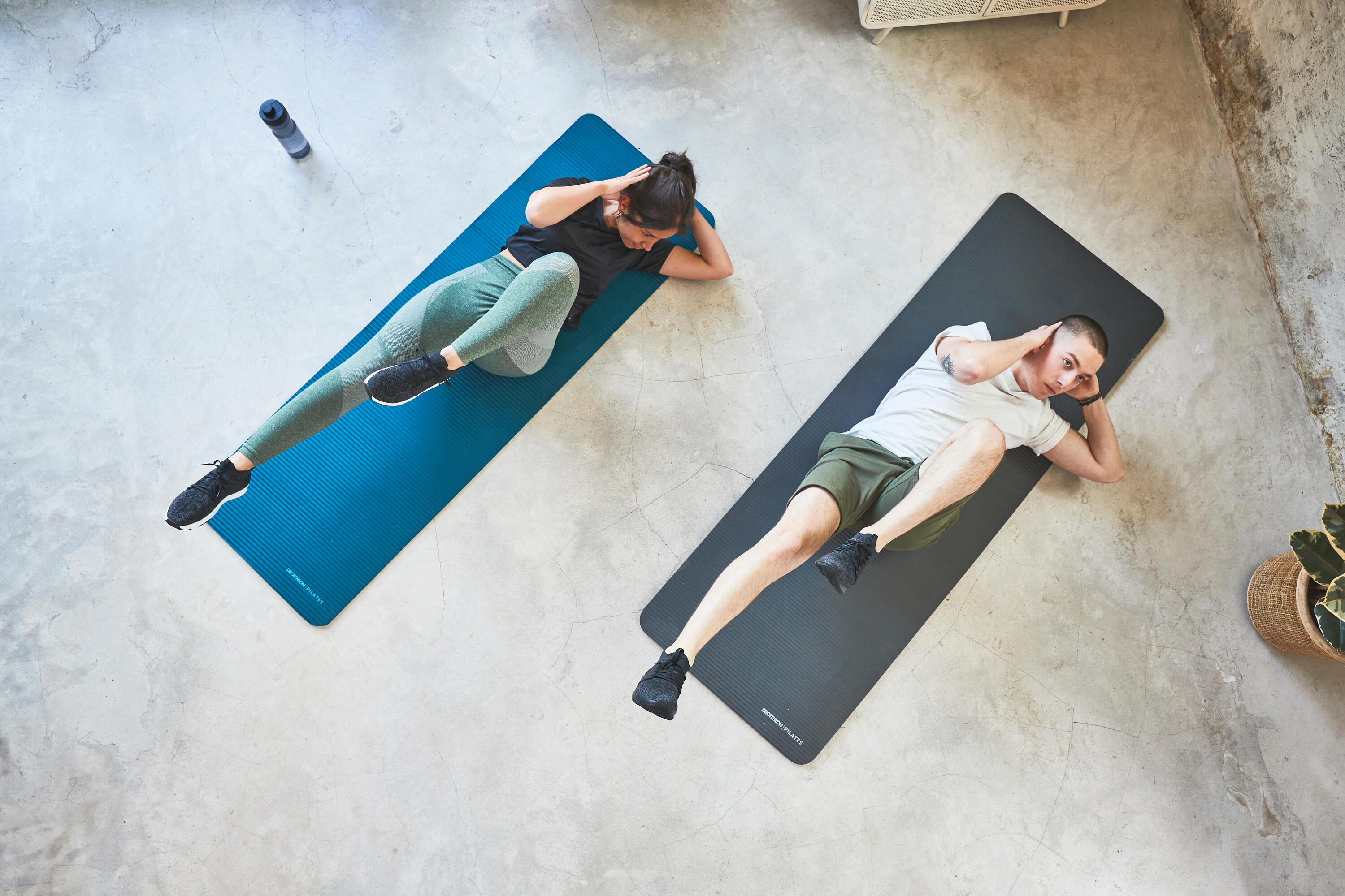 Man & woman working out
