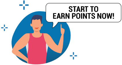 Start to earn points now