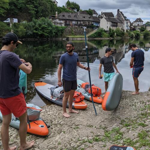 Descente de La Dordogne  en stand up paddle