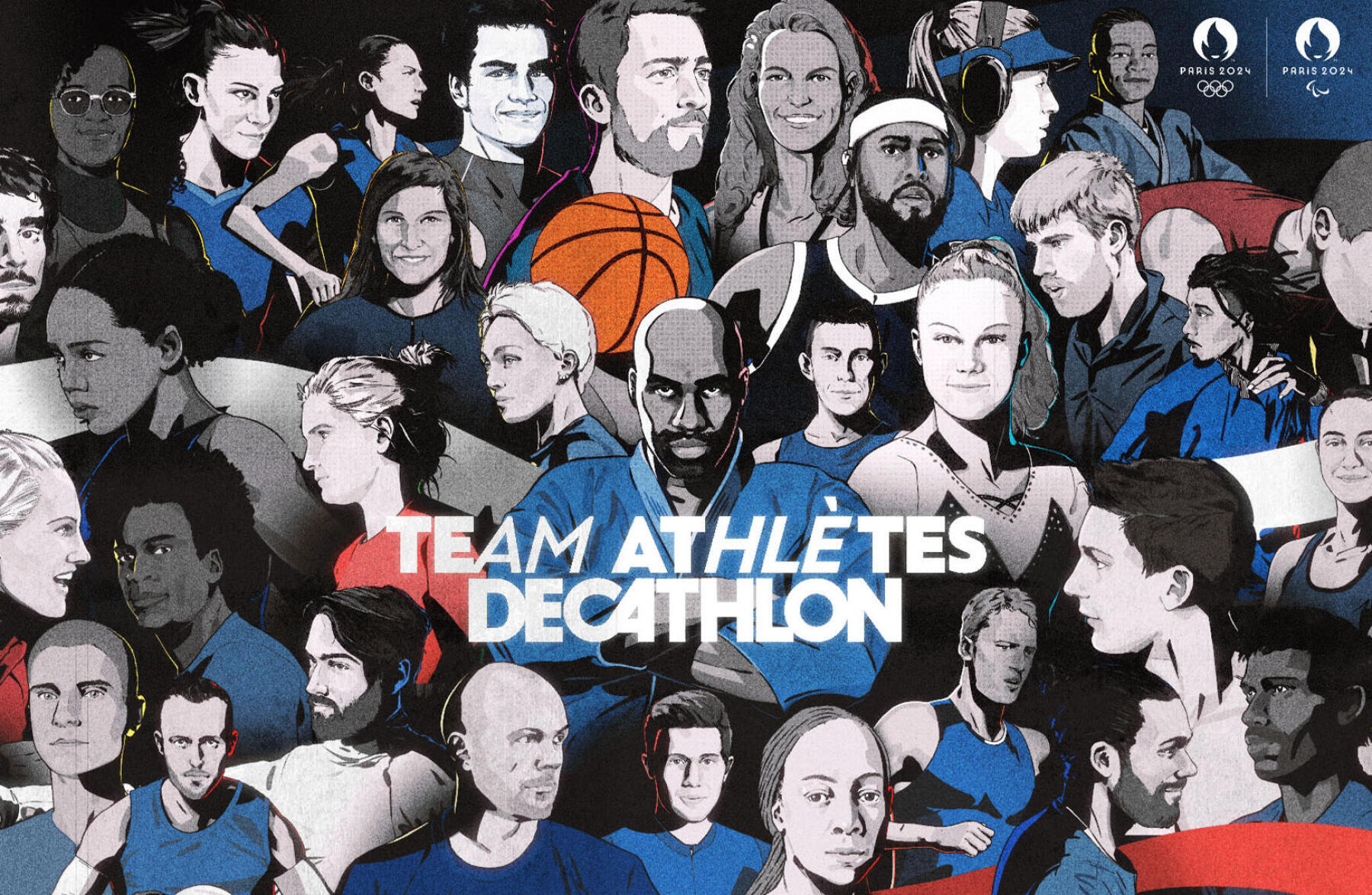 Illustration de la Team Athlète Decathlon