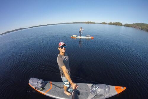 Trekking et stand up paddle en Finlande
