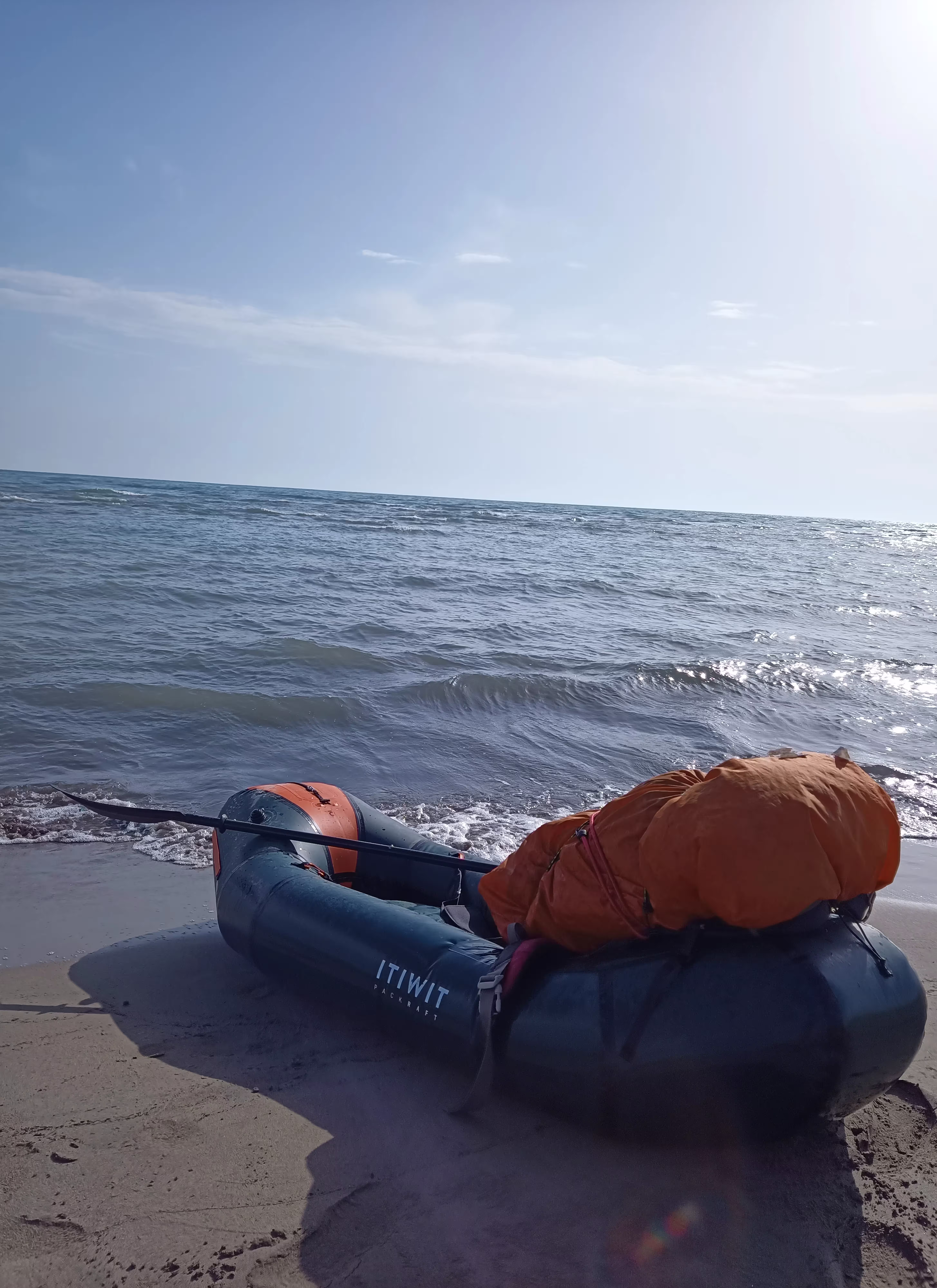 Photo d'un kayak et de la mer © Photo d'un kayak et de la mer