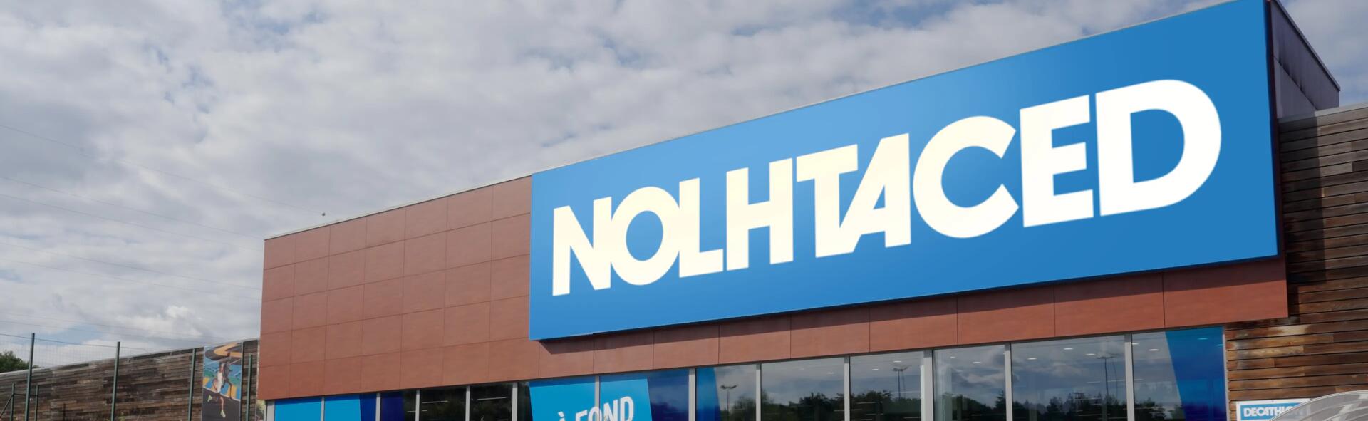 Decathlon devient Nolhtaced : c'est le shopping à l'envers !