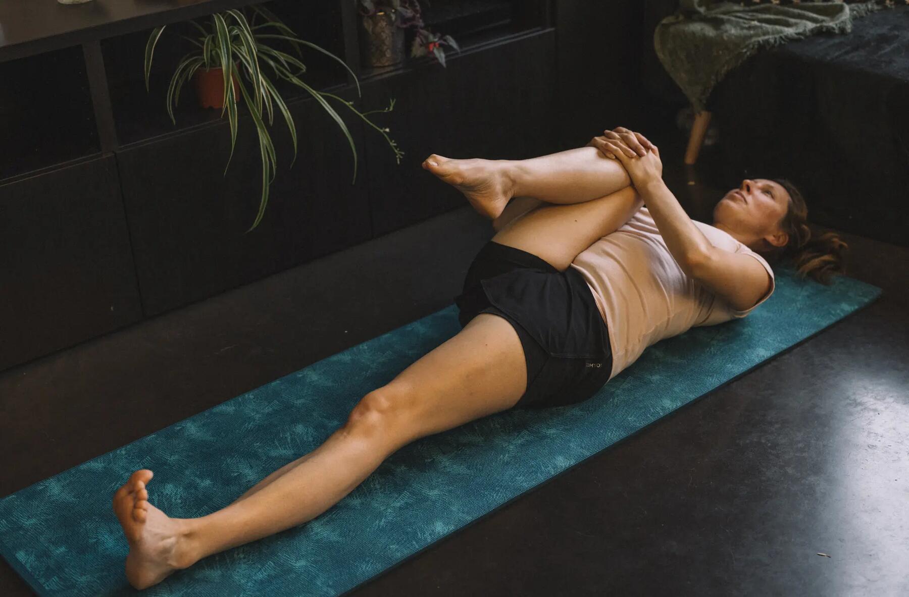 psoas stretching exercise on your back