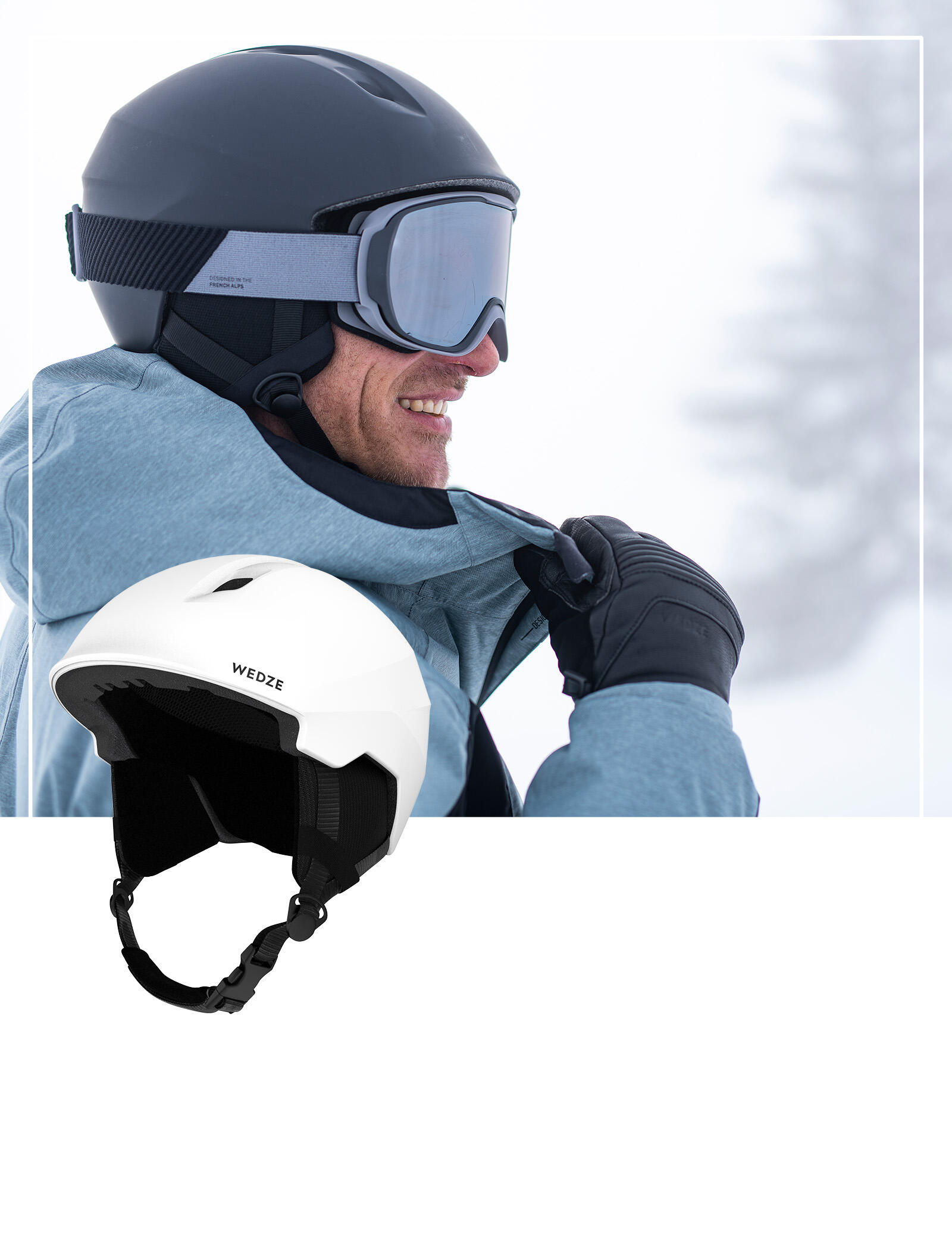 Casco de Esquí y Snowboard Adulto Wedze H100