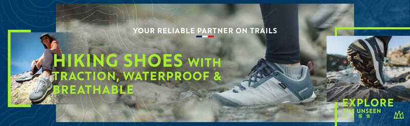 HIKING SHOES THAT ARE WITH TRACTION, WATERPROOF & BREATHABLE
