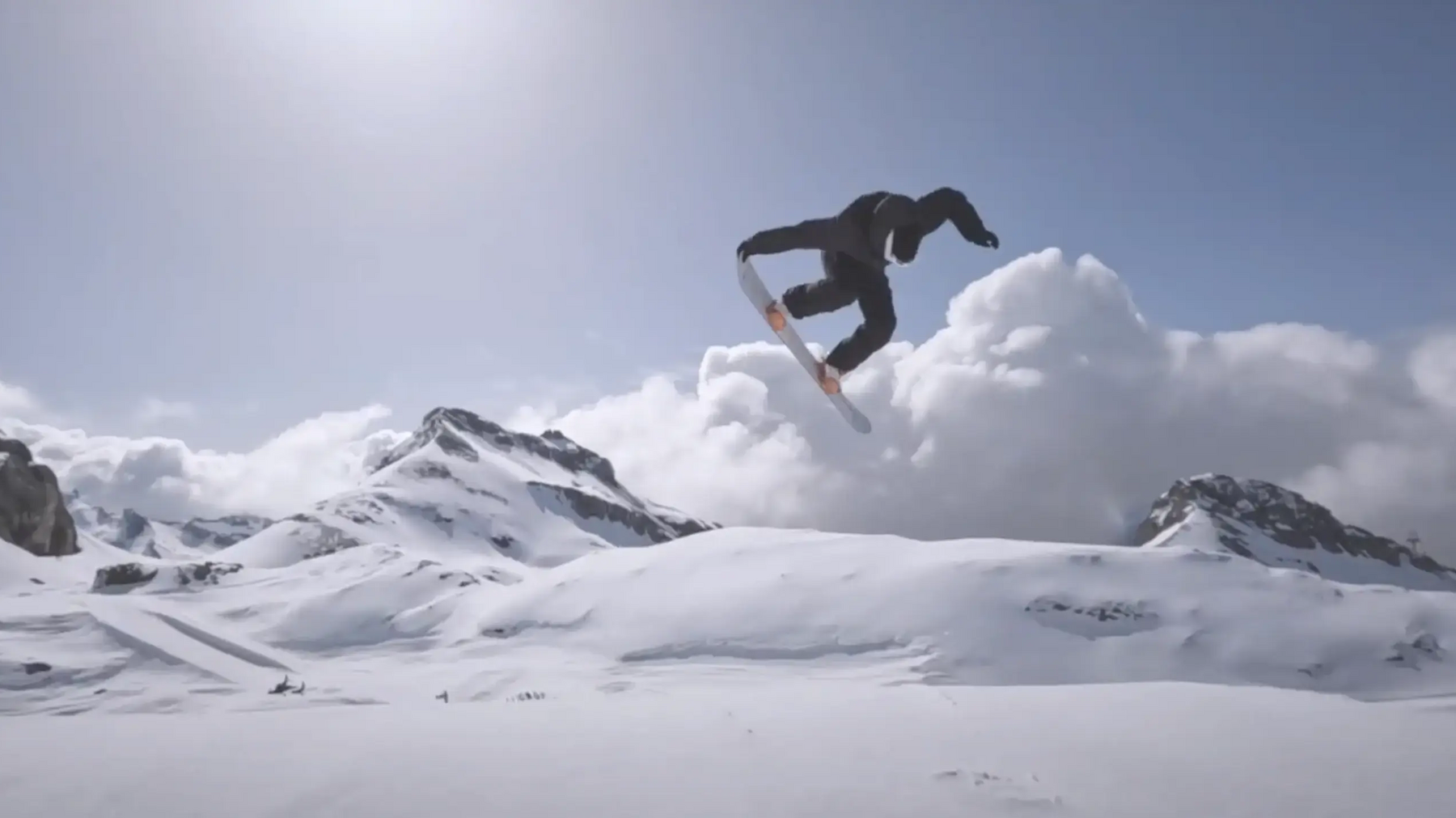 snowboard w górach