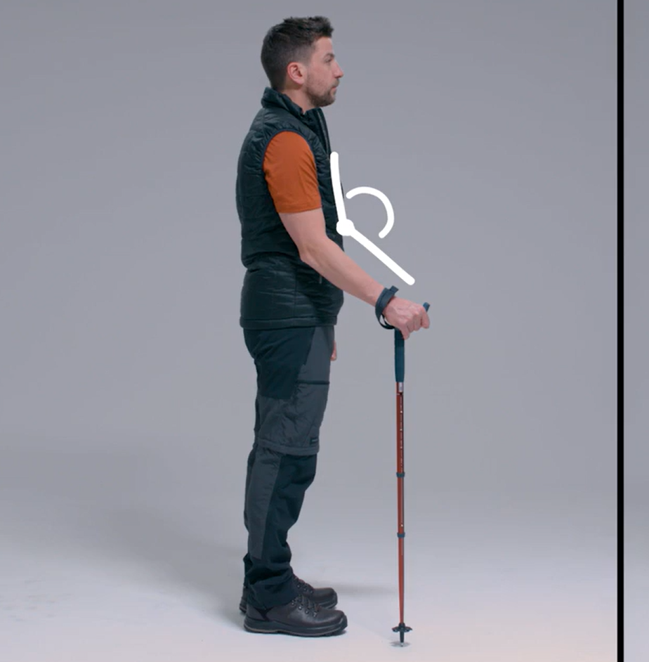 Como utilizar os bastões de caminhada MT900 ergonómicos