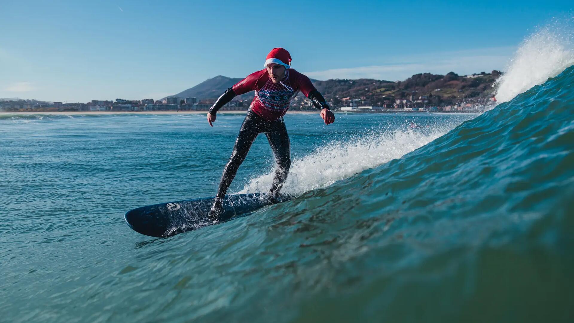 prancha de surf olain embrulhada