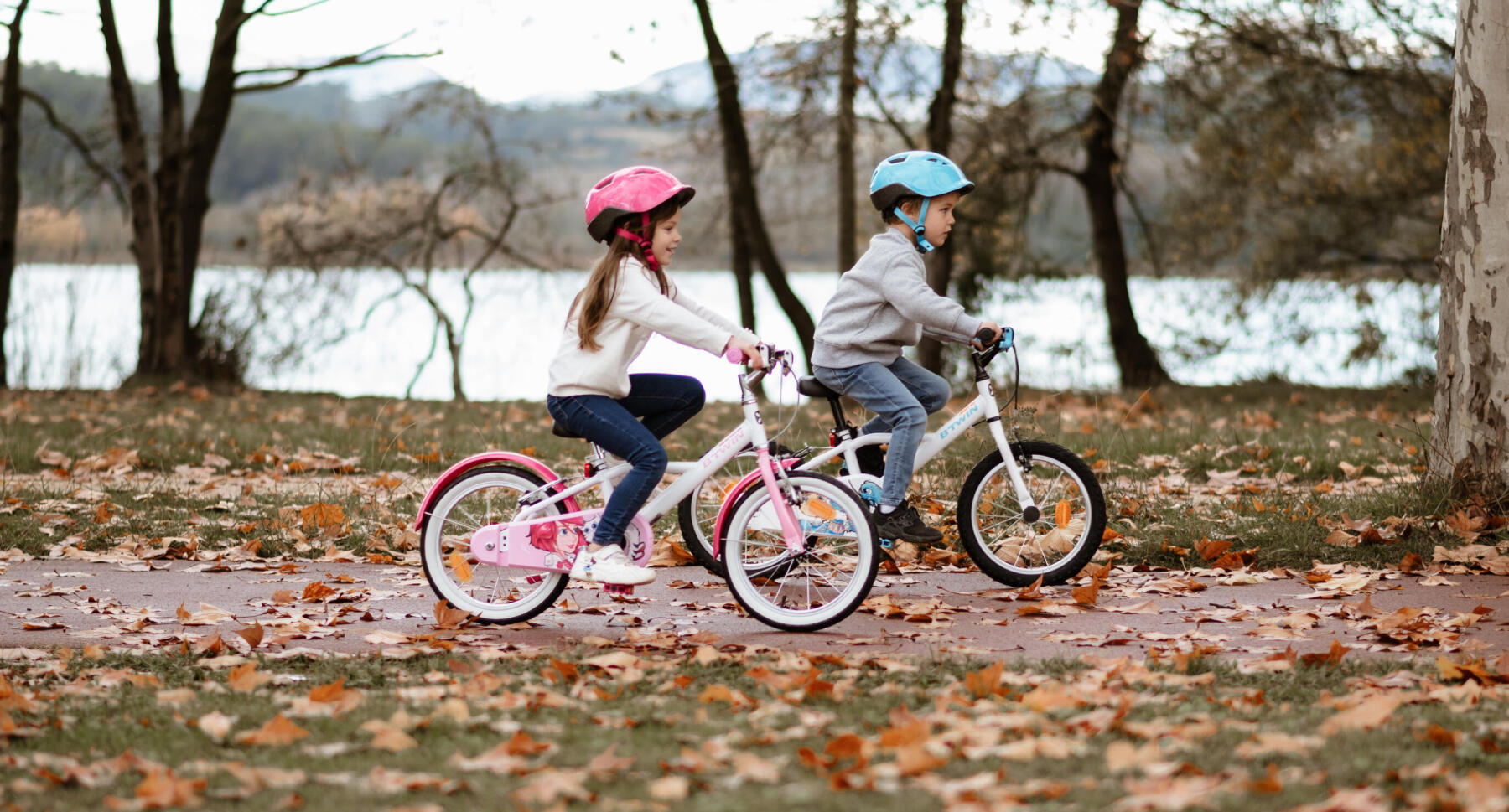 Vélo avec poignée à pousser, enfants, 10 po