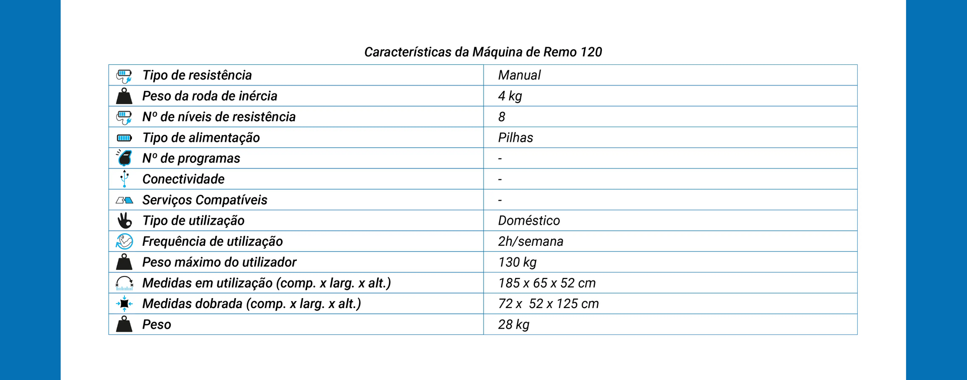 MÁQUINA DE REMO FRW120