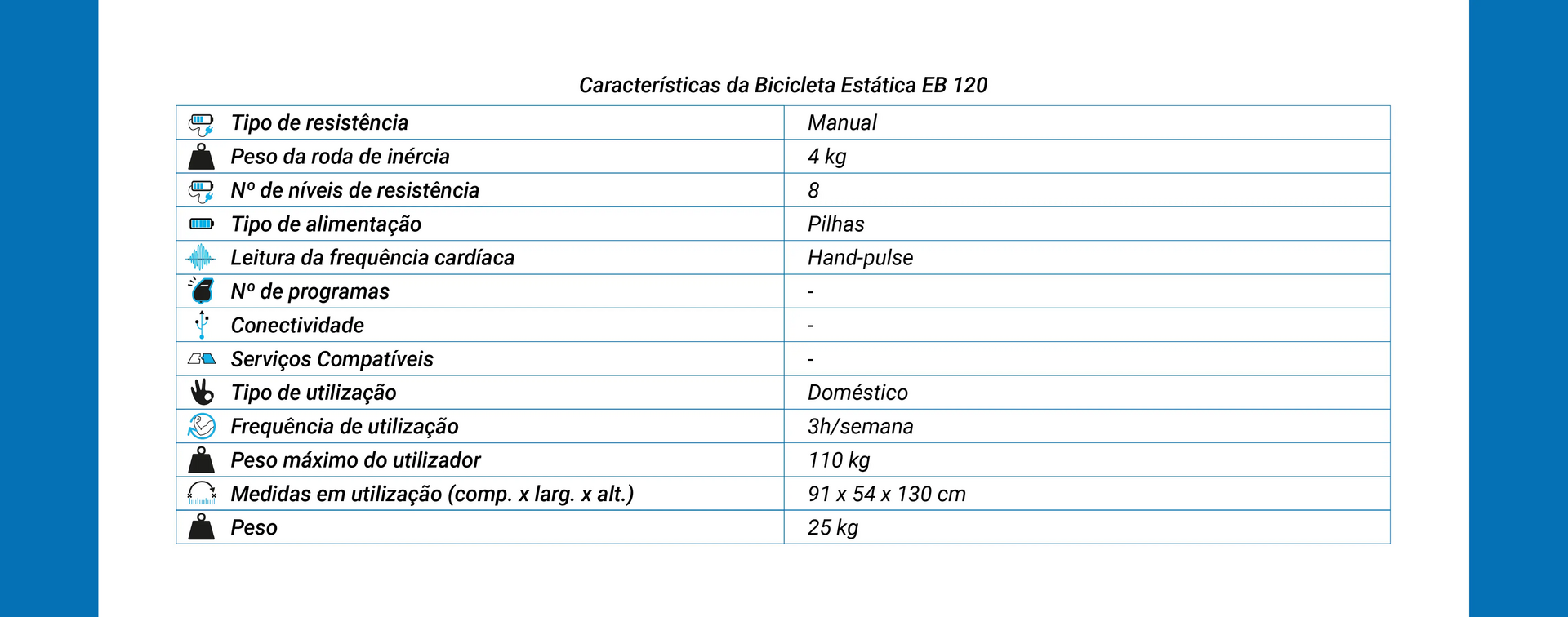 Bicicleta Estática Essencial EB 120