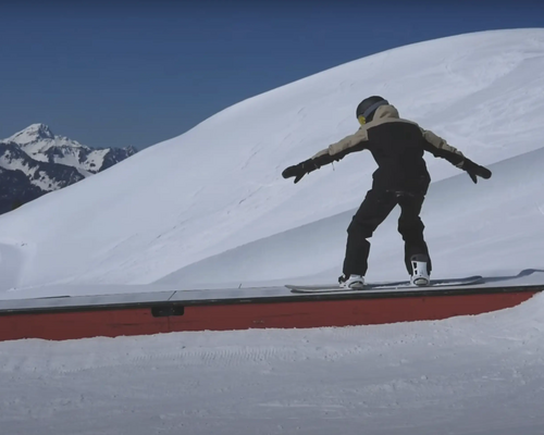 How do you do a 50-50 on a snowboard?