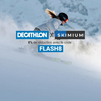 Louez votre équipement de ski avec skimium et profitez de 8% de réduction avec le code FLASH8