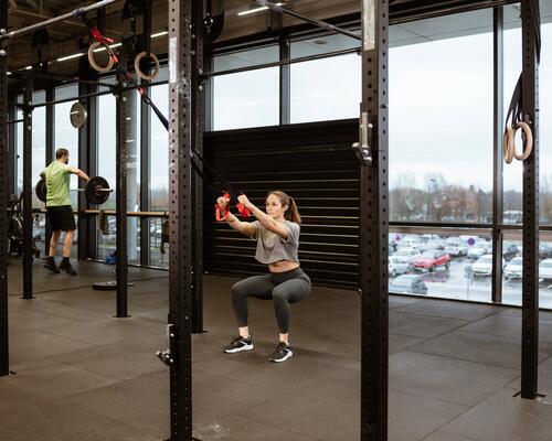 Sangles de suspension musculation cross training decathlon