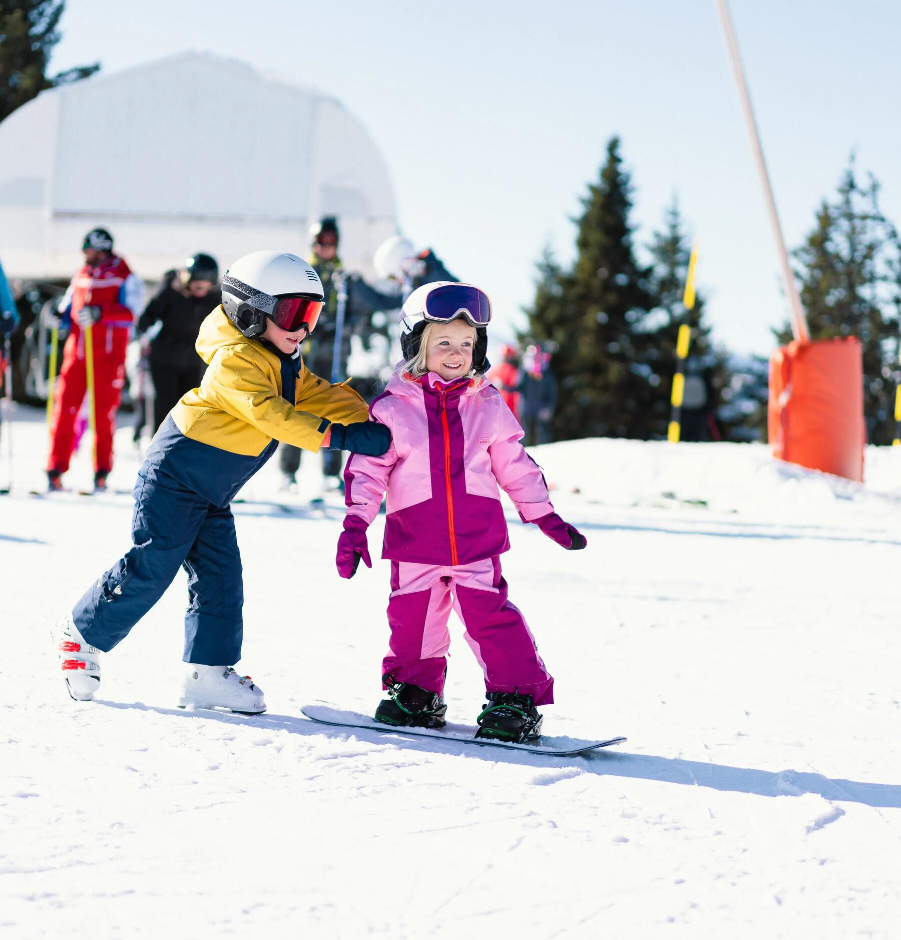 kids ski and snowboard