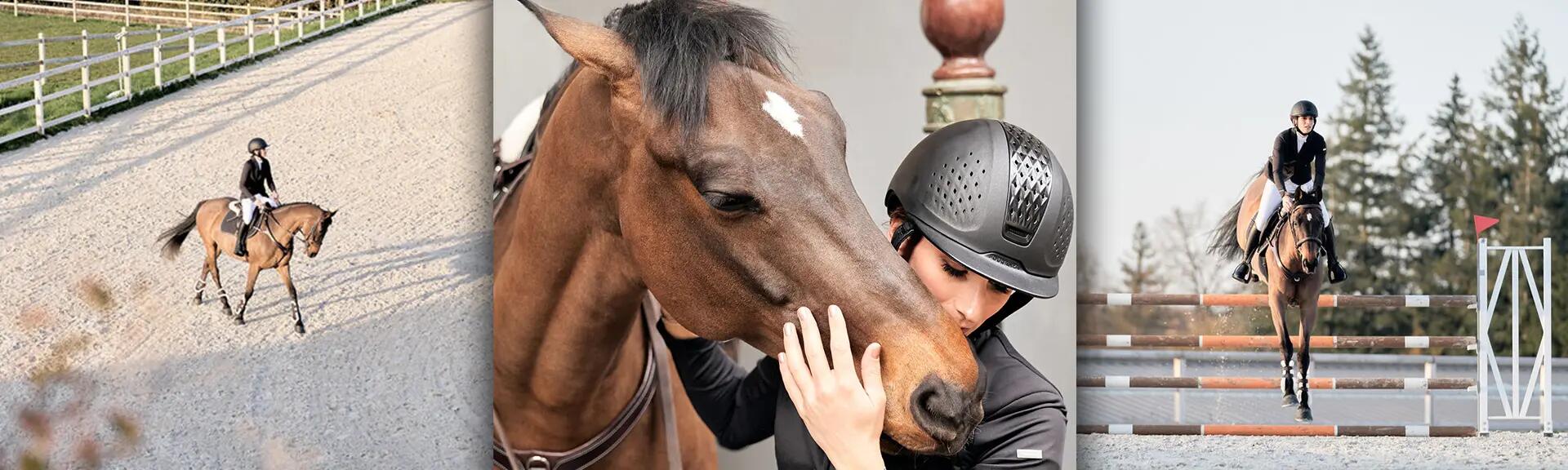 pessoa a andar a cavalo muito feliz