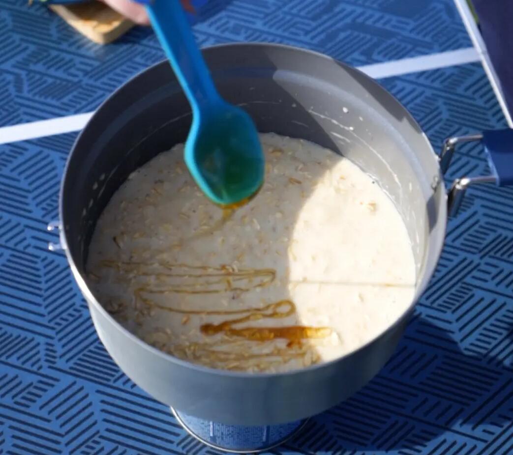 Mix in the honey