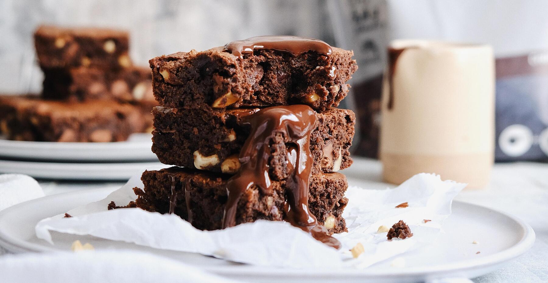Brownies de Chocolate Proteicos