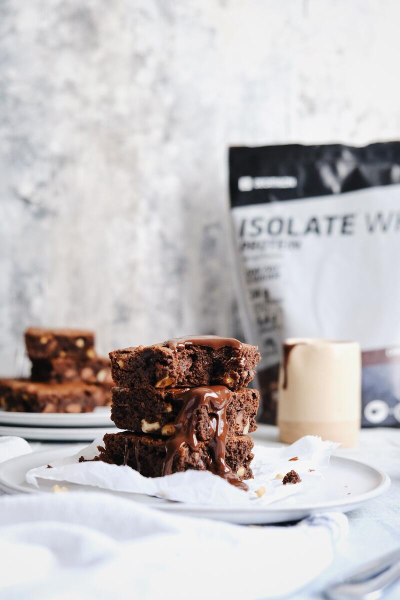 Receita Brownies de Chocolate Proteicos